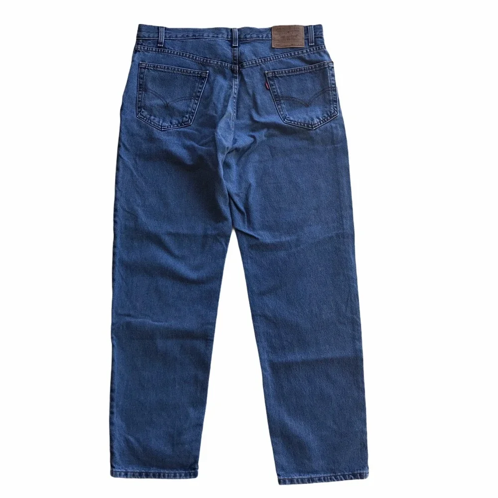 Levi's 550 Men's Relaxed Fit Jeans 36x32 Blue Med Wash Denim 100% Cotton Zip Fly
